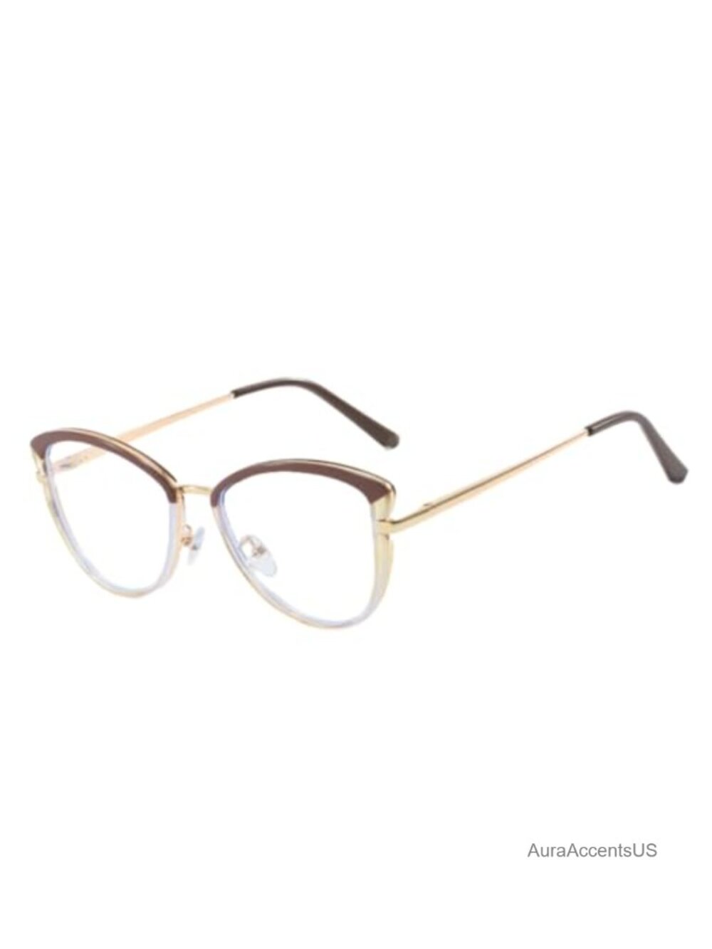 Blue Light Blocking Glasses TR90 Cat Eye Frame Anti Eyestrain UV Glare